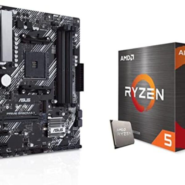 Micro Center AMD Ryzen 5 4500 6-Core, 12-Thread Unlocked Desktop Processor Bundle with ASUS Prime B450M-A II AMD AM4 (Ryzen 5000, 3rd/2nd/1st Gen Ryzen Micro ATX Motherboard