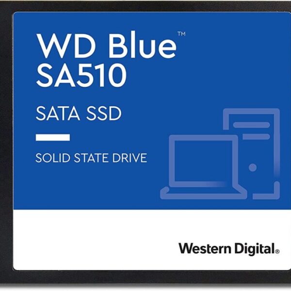 Western Digital 1TB WD Blue SA510 SATA Internal Solid State Drive SSD - SATA III 6 Gb/s, 2.5"/7mm, Up to 560 MB/s - WDS100T3B0A