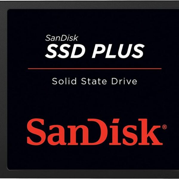 SanDisk SSD PLUS 1TB Internal SSD - SATA III 6 Gb/s, 2.5"/7mm, Up to 535 MB/s - SDSSDA-1T00-G26