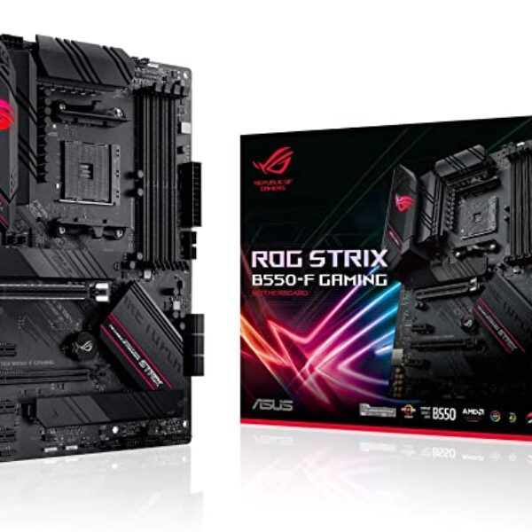 ASUS ROG Strix B550-F Gaming AMD AM4 Zen 3 Ryzen 5000 & 3rd Gen Ryzen ATX Gaming Motherboard (PCIe 4.0, 2.5Gb LAN, BIOS Flashback, HDMI 2.1, Addressable Gen 2 RGB Header and Aura Sync)