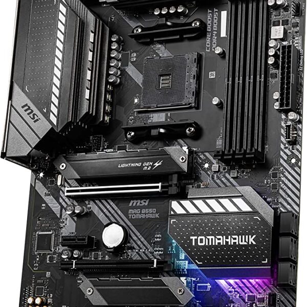 MSI MAG B550 TOMAHAWK Gaming Motherboard (AMD AM4, DDR4, PCIe 4.0, SATA 6Gb/s, M.2, USB 3.2 Gen 2, HDMI/DP, ATX, AMD Ryzen 5000 Series processors)